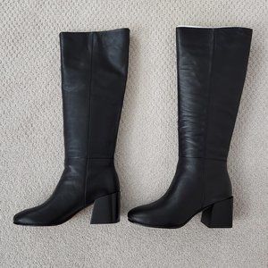 Via Spiga Desi Knee High Boot Black Size 6